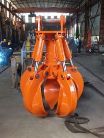 Koparka Orange Peel Grab 4/5 Claw napędzany cylindrem hydraulicznym Q355B Materiał stalowy