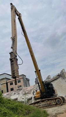 Wzmocniony wysięgnik i ramię do wyburzeń o udźwigu 25 ton Koparka CAT325 do demontażu wysokich budynków i kruszenia betonu