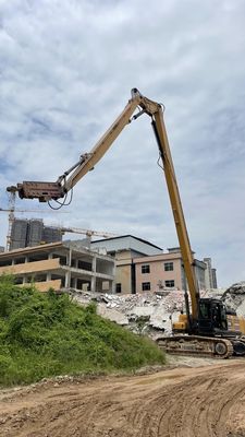 Wzmocniony wysięgnik i ramię do wyburzeń o udźwigu 25 ton Koparka CAT325 do demontażu wysokich budynków i kruszenia betonu