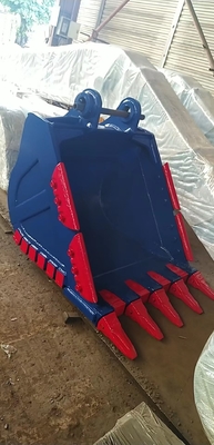 Siła Ekskawator Rock Bucket Żółty/Czarny Q355/NM400/Hardox400 280-4300kg Niestandardowe zęby Nowy stan