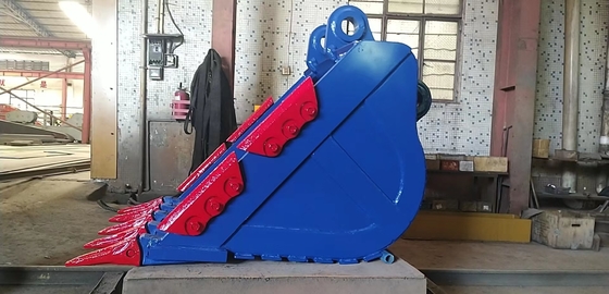 Siła Ekskawator Rock Bucket Żółty/Czarny Q355/NM400/Hardox400 280-4300kg Niestandardowe zęby Nowy stan