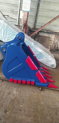 Siła Ekskawator Rock Bucket Żółty/Czarny Q355/NM400/Hardox400 280-4300kg Niestandardowe zęby Nowy stan