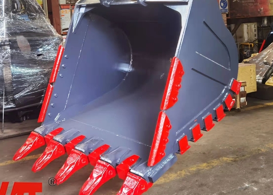 Siła Ekskawator Rock Bucket Żółty/Czarny Q355/NM400/Hardox400 280-4300kg Niestandardowe zęby Nowy stan