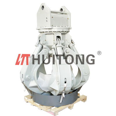 Chwytak pomarańczowy do koparki Huitong dla koparek 37-46 ton do obsługi złomu / odpadów, dostosowany, certyfikat CE