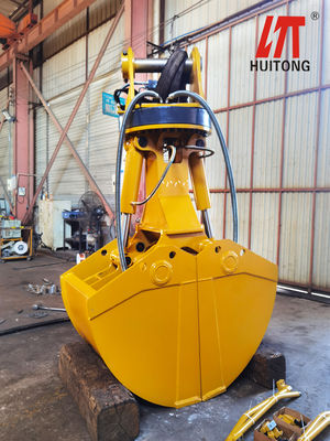 Dostosuj hydrauliczną łyżkę chwytakową koparki 0,6 m³ 6-10 T Koparka PC60 SK100 do pogłębiania Czyszczenie rzek Prace ziemne