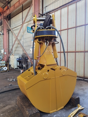 Części koparki wyprodukowane Huitong Clamshell Bucket for 3-5 Ton Excavators Etched Stainless Steel Landing Plate CE Certified