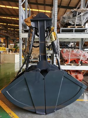 Customize Excavator Hydraulic Clamshell Bucket 0.8m³ 11-16T Excavator PC120 CAT312 for Dredging River Cleaning Earthmoving Work