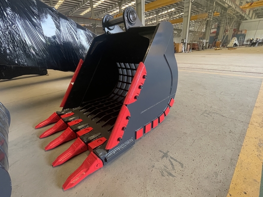 Huitong Excavator Rock Bucket z odwracalnymi końcówkami, 25 T Mining Bucket for Quarry/Demolition, OEM Available