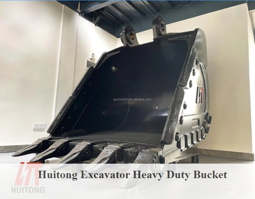 Huitong Excavator Rock Bucket z odwracalnymi końcówkami, 25 T Mining Bucket for Quarry/Demolition, OEM Available