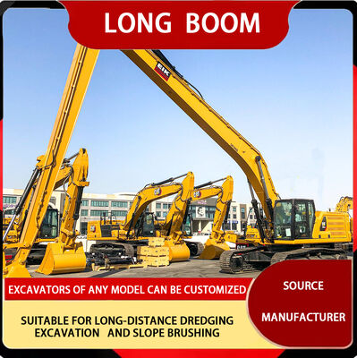 10-30 Meters Heavy Duty Excavator Boom Yellow OEM- Long Reach Extension