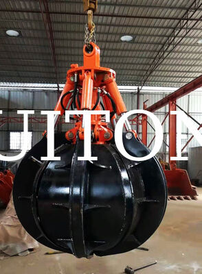 Heavy Duty Hydraulic Rotating 1900mm Grab Bucket for 17Ton Excavators Scrap Steel Stone and Waste Loading