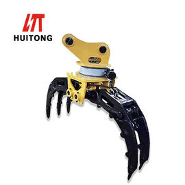 OEM 2-40 Ton Excavator Rotating Grapple Do Chwytania Drewna / Drzewa / Skały