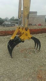 Black/Blue Excavator Log Grapple for Wood/Tree/Tock Grabbing Opening Width 1000-2200mm