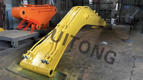 Rozszerzona długość Excavator Long Reach Boom Żółty kolor do usunięcia błota Demolition Operacje górnicze