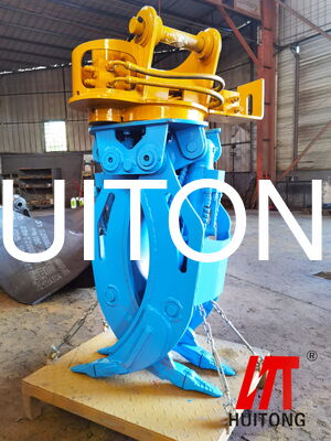 Niestandardowy hydrauliczny chwytak obrotowy 25-35 ton koparka DX300 PC330 FR300 chwytak do drewna Q355B do wyrębu drewna załadunku drewna