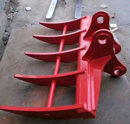 HUITONG Mini Excavator Ripper Rake Grzebienie Przymocowanie Ziemia Clearing Rake wiadro