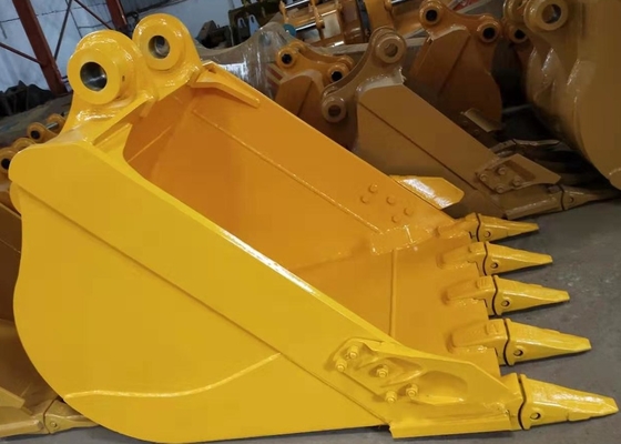 Black/Yellow All Purpose Excavator Bucket with 0.25-1.4cbm Capacity