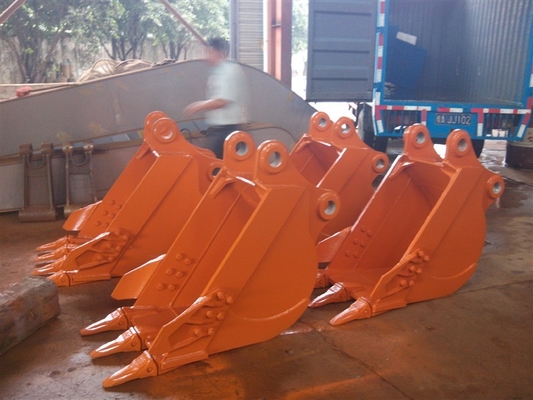 Ciężki Excavator General Purpose Bucket Czarny / Żółty 220-1150kg 0.25-1.4cbm Pojemność