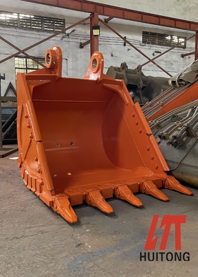 Wiadro do koparki z ostrymi zębami z trwałością Q355B NM400 Hardox500 0.25-4.3cbm Pojemność