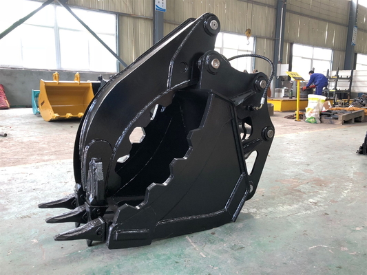 PC250 25Ton Customzied Excavator dużej pojemności hydrauliczne / ręczne kciuka wiadro chwytanie zestaw z wysokim standardem QC Test