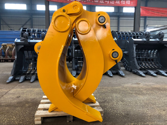 Nieobrotny system obrotowy Produkt 9Ton Excavator Manual Type Log Grapple Customized Jaw Open Wood Grapple