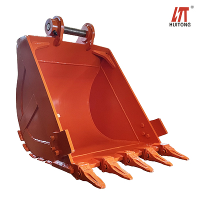 Strength Excavator General Purpose Bucket 0.8cbm Capacity 600kg Weight Black/Yellow Color