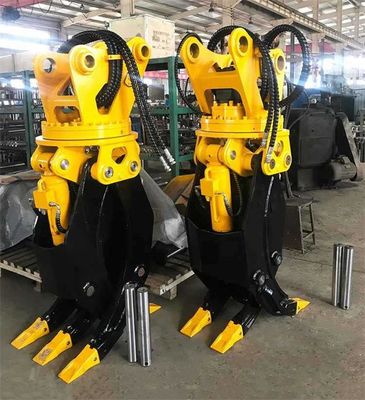Hydraulic  Q355B Steel Excavator Grapple Wooden Log Grab 10-17 Ton Excavator ZX170 EC170 for Log Grabbing Loading Transporting