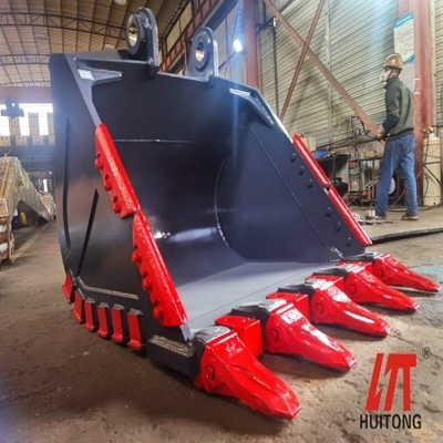 HUITONG Custom Digger HD Bucket Heavy Duty Bucket Excavator Wzmocniony wiaderek skalny dla CAT320 EX120