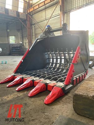 Ekskawator Skeletowy wiadro 25-30 ton Ekskawator 1,2m3 HD1430 SH300 EX300 do wykrywania kamieni Rzeka Wykopaliskowiec