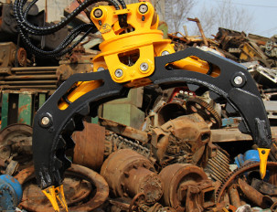 Q355B/NM400/HARDOX450 Koparka 360Rotating Hydraulic Type Log Grapple dla 9Ton CAT310 High Efficiency Wood Grapple