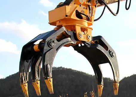 Hydraulic  Q355B Steel Excavator Grapple Wooden Log Grab 10-17 Ton Excavator ZX170 EC170 for Log Grabbing Loading Transporting