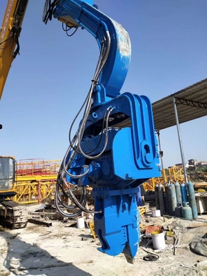 Certyfikat ISO 20Ton Excavator Hydraulic Pile Vibro Hammer With 2.5M Vice Arm Maszyny budowlane